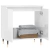 vidaXL Ντουλάπι Μπάνιου Γυαλ. Λευκό 58 x 33 x 60 εκ. από Επεξεργ. Ξύλο