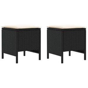 vidaXL &Sigma;&kappa;&alpha;&mu;&pi;ό &Kappa;ή&pi;&omicron;&upsilon; 2 &Tau;&epsilon;&mu;ά&chi;&iota;&omicron; &Mu;&alpha;ύ&rho;&omicron; &kappa;&alpha;&iota; &Kappa;&rho;έ&mu;&alpha; 38 x 38 x 45 cm &Rho;ά&tau;&alpha; PE