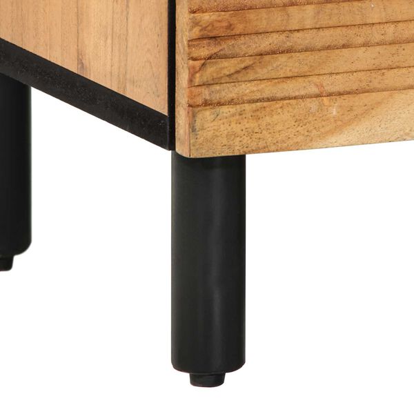 Κομοδίνο vidaXL 50x33x60 εκ Από μασίφ ξύλο ακακίας