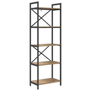 vidaXL &Rho;ά&phi;&iota; &Beta;&iota;&beta;&lambda;ί&omega;&nu; 5 &epsilon;&pi;ί&pi;&epsilon;&delta;&alpha; 56 x 34 x 171 &epsilon;&kappa; &Epsilon;&pi;&epsilon;&xi;&epsilon;&rho;&gamma;&alpha;&sigma;&mu;έ&nu;&omicron; &Xi;ύ&lambda;&omicron;