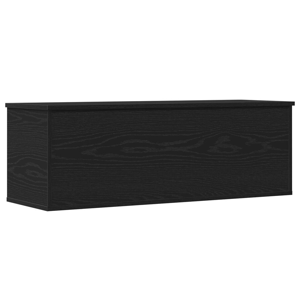 vidaXL Κουτί Αποθήκευσης Μαύρο Δρυς 102x35x35 εκ Επεξεργασμένο Ξύλο