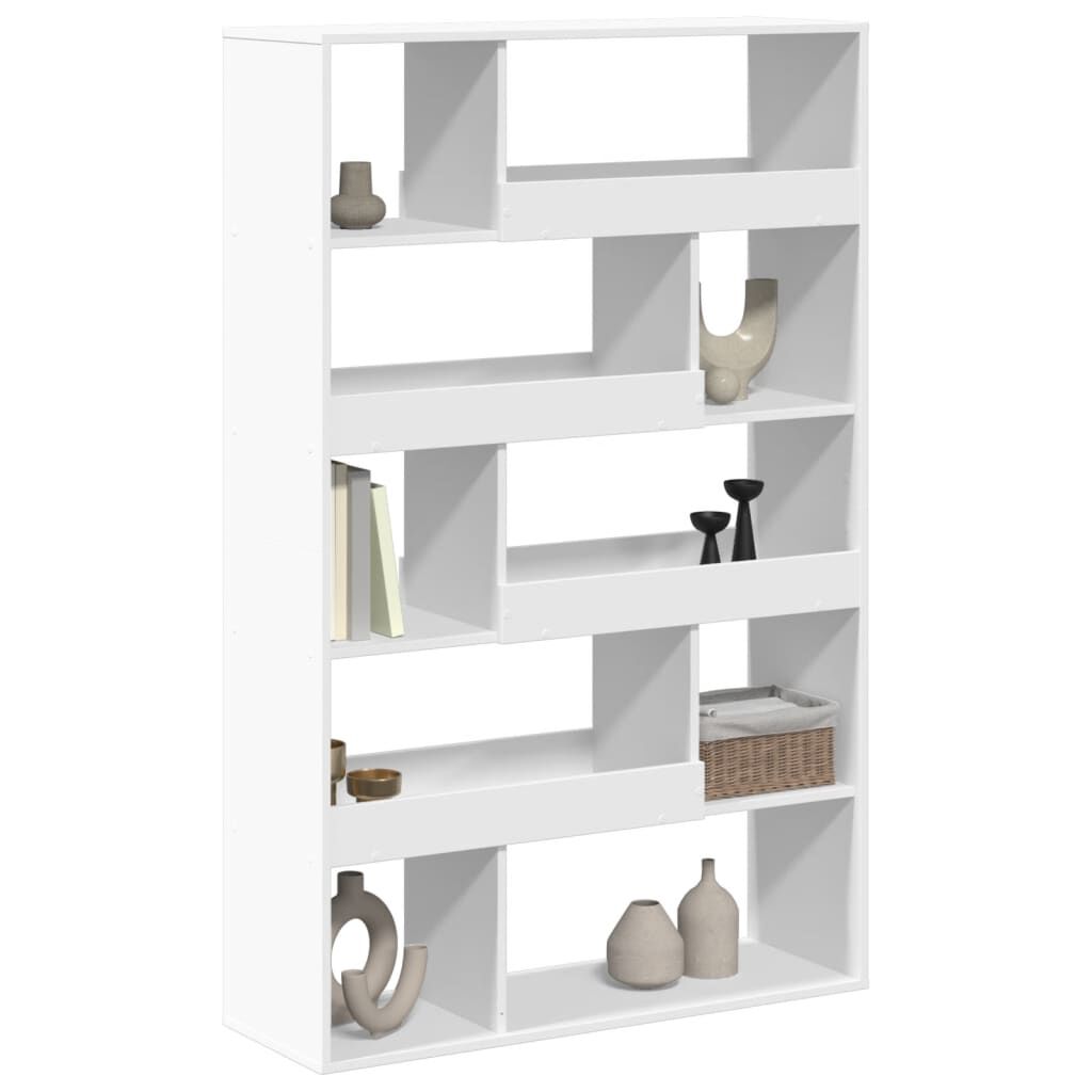 vidaXL Βιβλιοθήκη Λευκή 100x33x156,5 εκ. από Επεξεργασμένο Ξύλο