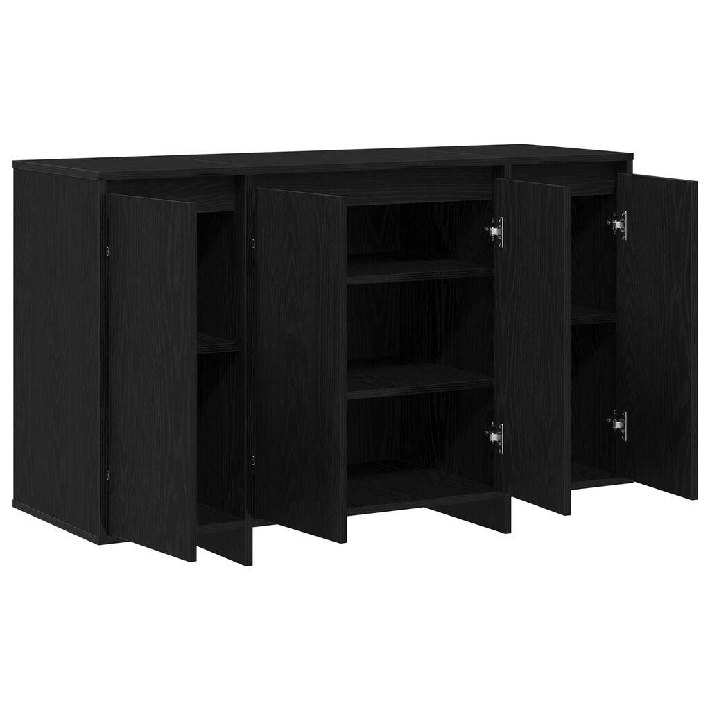 vidaXL Μαύρος Δρυς Μπουφέ Μαύρος δρυς Ξύλο 120 x 41 x 75 εκ. Μοντέρνος