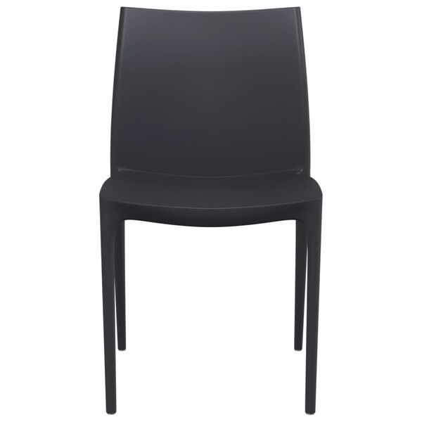vidaXL Καρέκλες Κήπου 2 τεμ. Ανθρακί 50x46x80 εκ. από Πολυπροπυλένιο