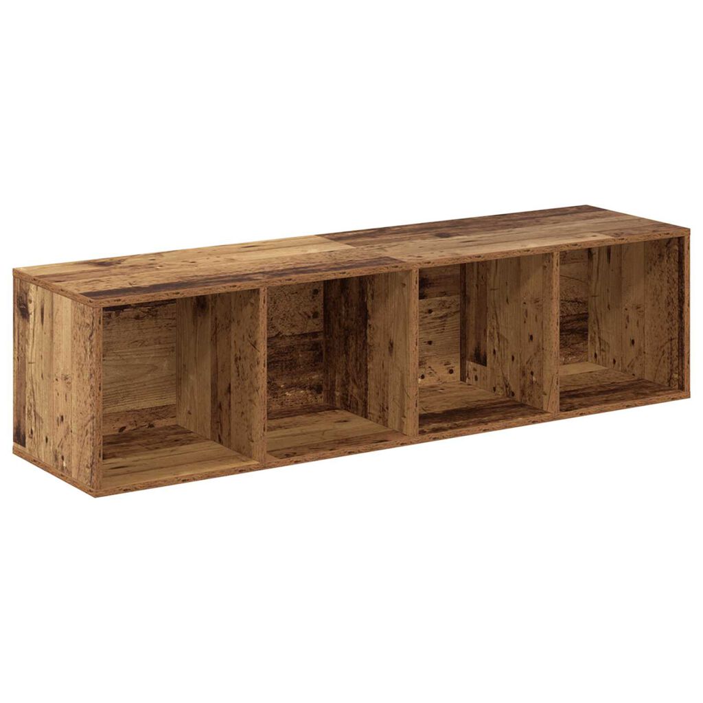 vidaXL Σετ επίπλου τηλεόρασης 2 pcs Παλιό ξύλο 37 x 37 x 142.5 εκ