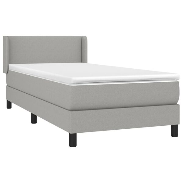 vidaXL &Kappa;&rho;&epsilon;&beta;ά&tau;&iota; Boxspring &mu;&epsilon; &Sigma;&tau;&rho;ώ&mu;&alpha; &Alpha;&nu;&omicron;&iota;&chi;&tau;ό &Gamma;&kappa;&rho;&iota; 90x190 &epsilon;&kappa;. &Upsilon;&phi;&alpha;&sigma;&mu;ά&tau;&iota;&nu;&omicron;