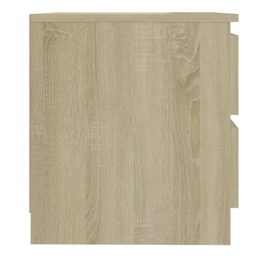 vidaXL Κομοδίνο Sonoma Δρυς 50 x 39 x 43,5 εκ. από Επεξ. Ξύλο