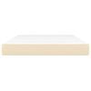 vidaXL Στρώμα με Pocket Springs Κρεμ 140x200x20 εκ. Υφασμάτινο