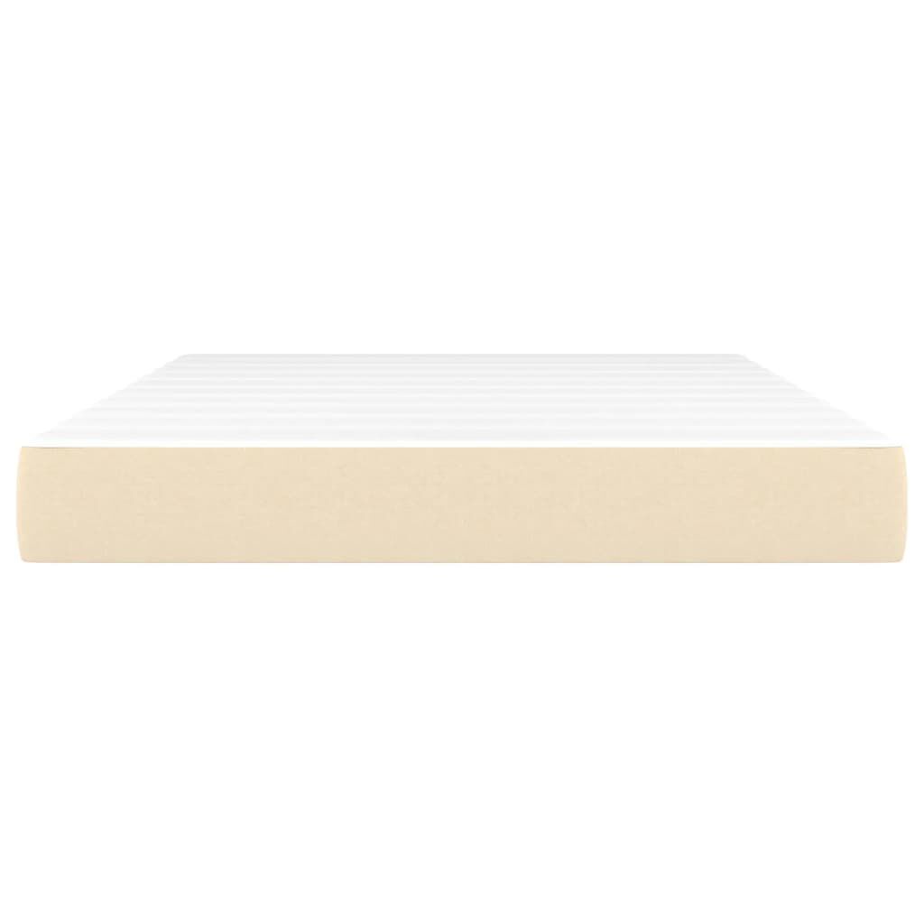 vidaXL Στρώμα με Pocket Springs Κρεμ 140x200x20 εκ. Υφασμάτινο