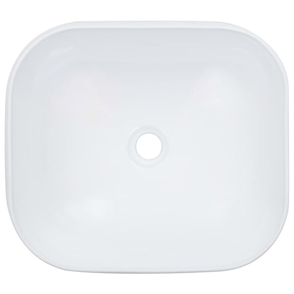 vidaXL Νιπτήρας Λευκός 44,5 x 39,5 x 14,5 εκ. Κεραμικός
