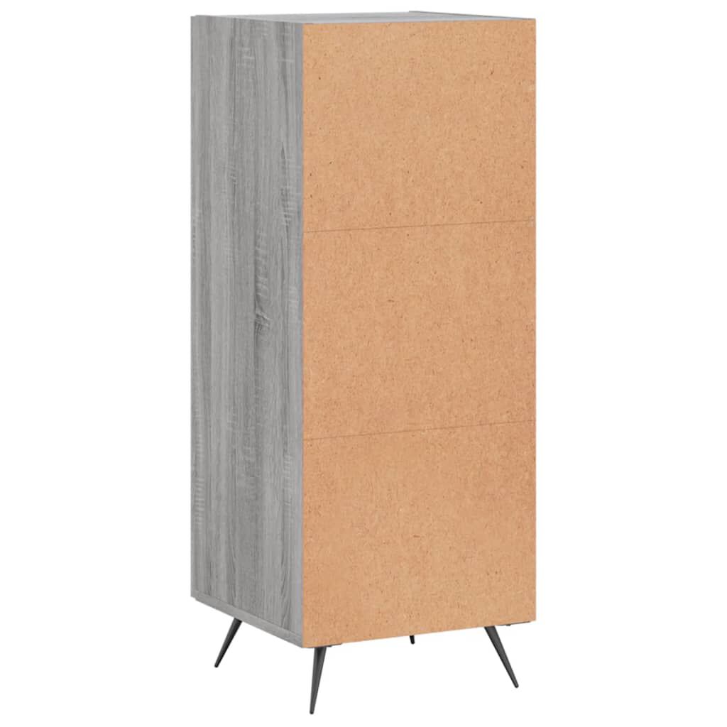 vidaXL Ντουλάπι Γκρι Sonoma 34,5x34x90 εκ. από Επεξεργασμένο Ξύλο