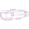 vidaXL Βάση Οθόνης με Αποθ. Λευκή 70x27x15 εκ. Επεξεργασμένο Ξύλο