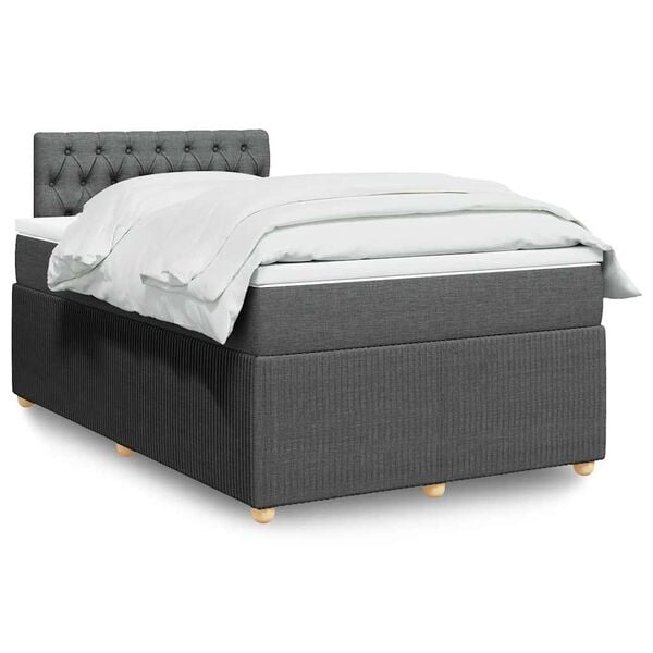 vidaXL &Kappa;&rho;&epsilon;&beta;ά&tau;&iota; Boxspring &mu;&epsilon; &Sigma;&tau;&rho;ώ&mu;&alpha; &Sigma;&kappa;&omicron;ύ&rho;&omicron; &Gamma;&kappa;&rho;&iota; 120x200 &epsilon;&kappa;. &Upsilon;&phi;&alpha;&sigma;&mu;ά&tau;&iota;&nu;&omicron;