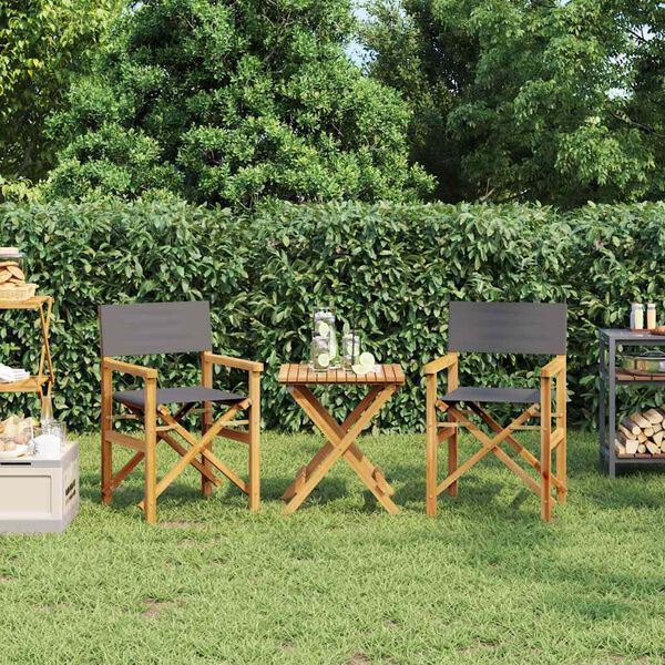 vidaXL &Kappa;&alpha;&rho;έ&kappa;&lambda;&epsilon;&sigmaf; &Sigma;&kappa;&eta;&nu;&omicron;&theta;έ&tau;&eta; &Pi;&tau;&upsilon;&sigma;&sigma;ό&mu;&epsilon;&nu;&epsilon;&sigmaf; 2 &tau;&epsilon;&mu;. &Gamma;&kappa;&rho;&iota; &alpha;&pi;ό &Mu;&alpha;&sigma;ί&phi; &Xi;ύ&lambda;&omicron; Teak