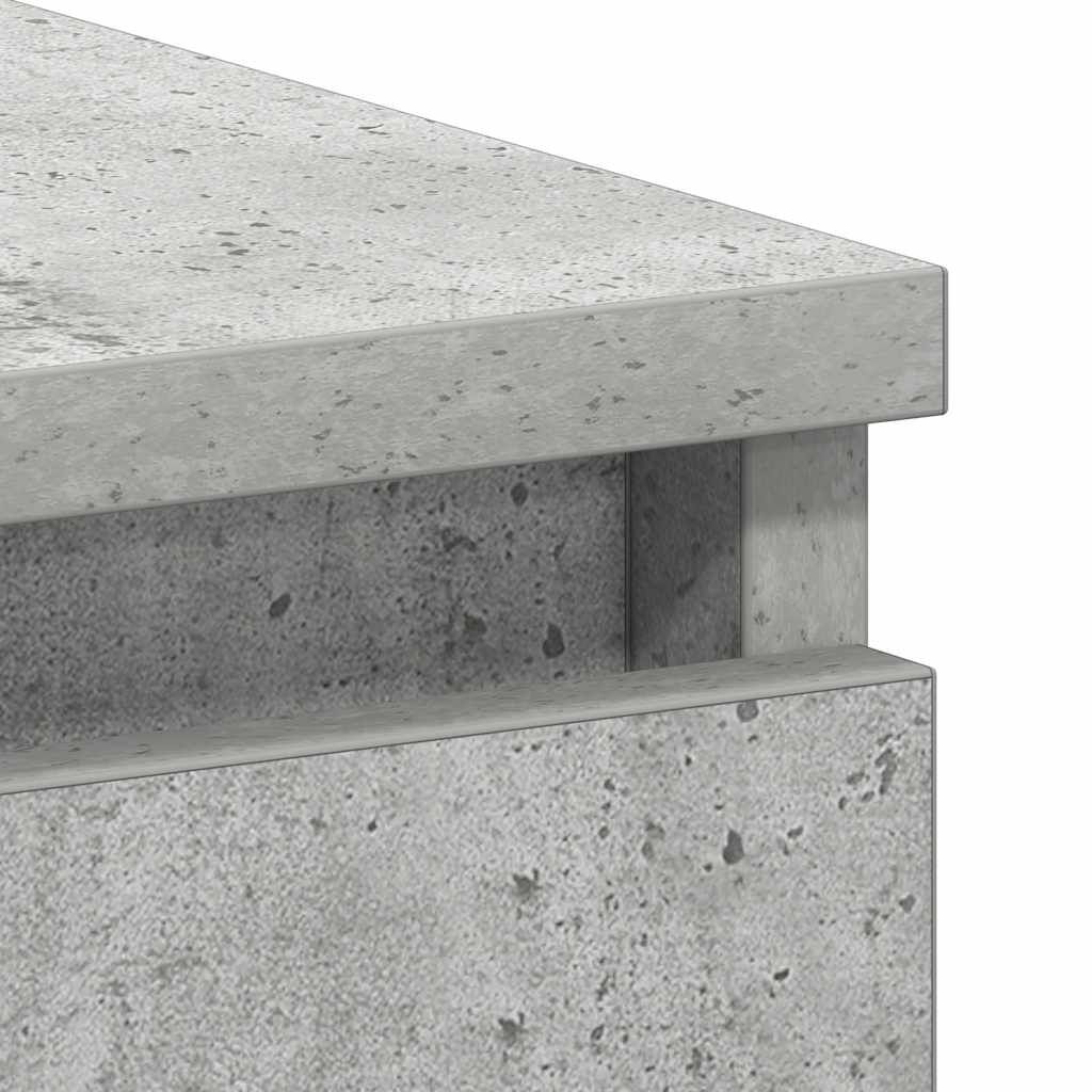 vidaXL Γραφείο Γκρι του Σκυροδέματος 90 x 45 x 76 εκ. από Επεξ. Ξύλο