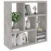 vidaXL Ραφιέρα Τοίχου Γκρι Σκυροδέματος 45,1x16x45,1εκ. από Επεξ. Ξύλο