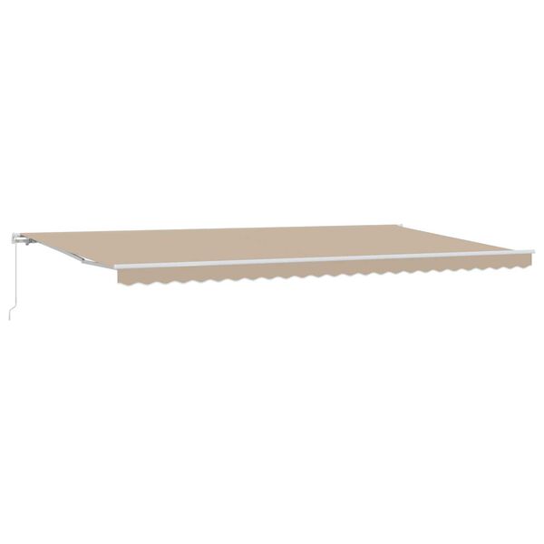 vidaXL Χειροκίνητη Ανασυρόμενη Τέντα Μπεζ 600x300 cm
