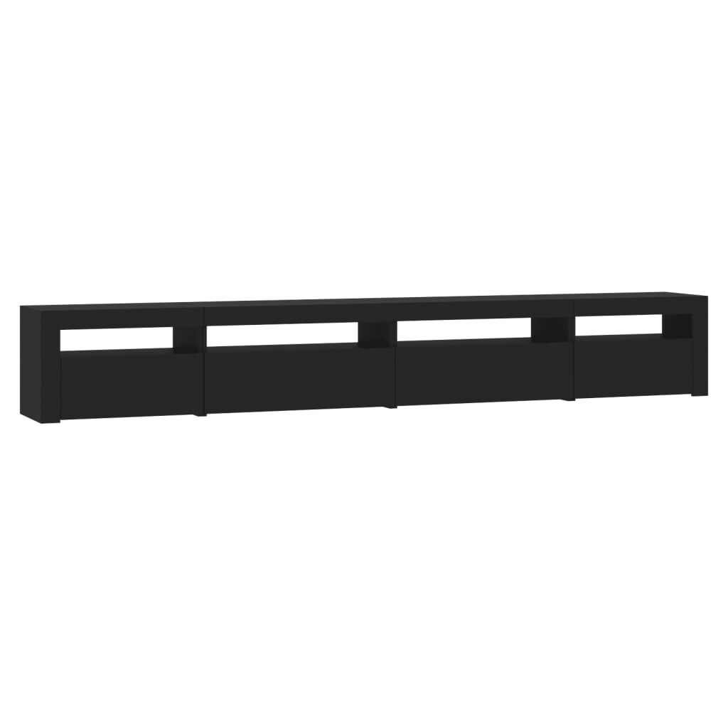 vidaXL Έπιπλο Τηλεόρασης με LED Μαύρο 270x35x40 εκ.