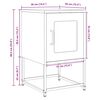 vidaXL Κομοδίνο ντουλάπι μουστάρδας κίτρινο 36x39x60,5 cm