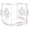 vidaXL Ράφι Καυσόξυλων 40x40x40 εκ. Χάλυβας ψυχρής έλασης