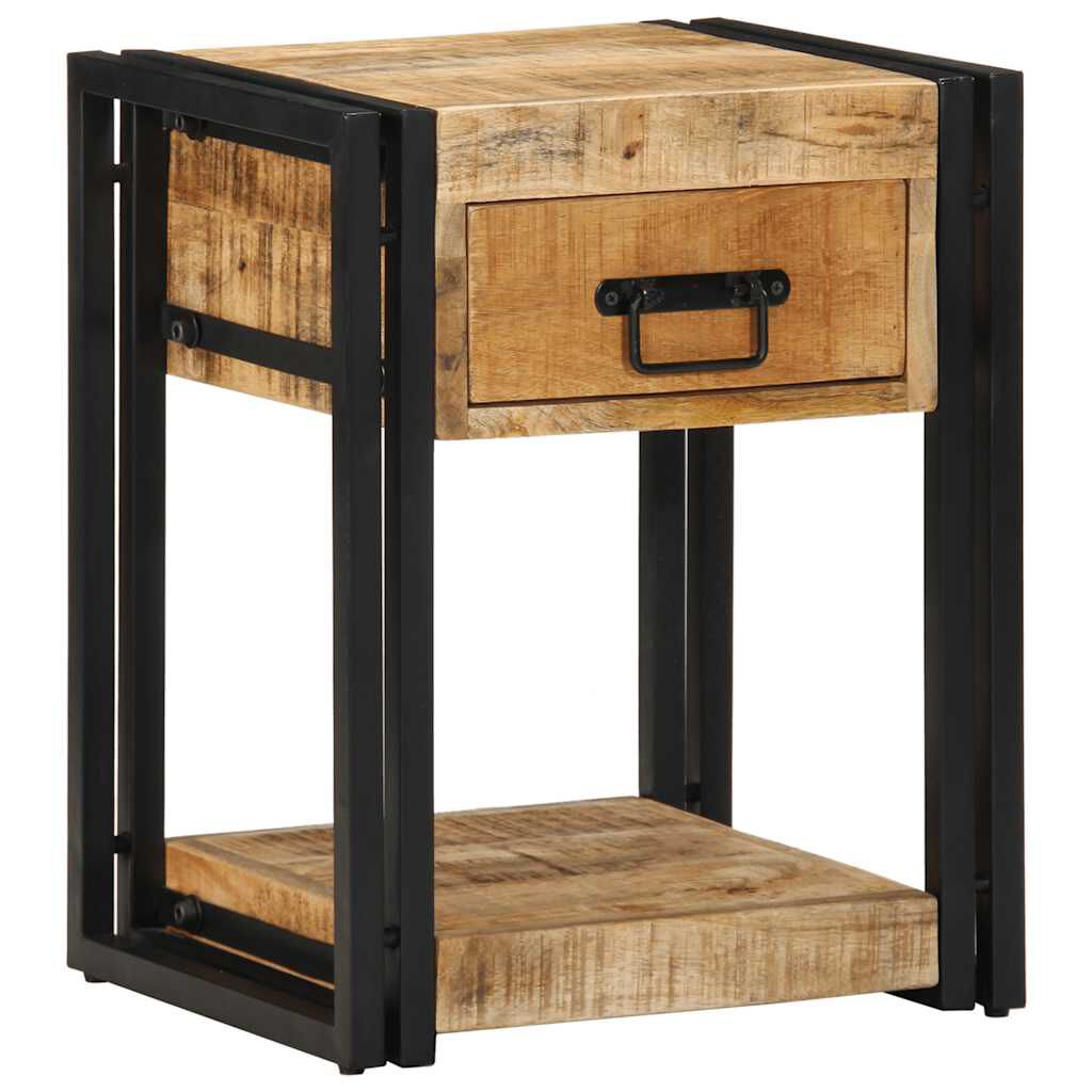 vidaXL Κομοδίνο 40x35x50 cm Στερεό ακατέργαστο ξύλο Mango
