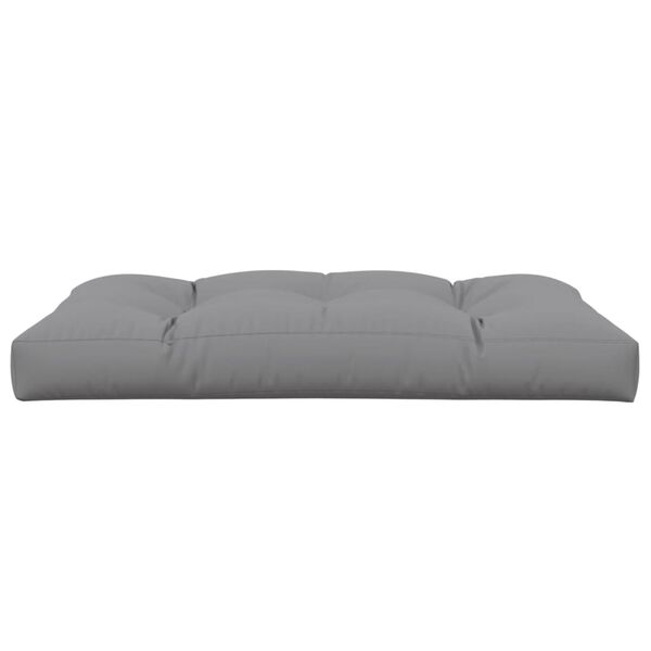 vidaXL Μαξιλάρι Καθίσματος Παλέτας Γκρι 120 x 80 x 12 εκ. Υφασμάτινο