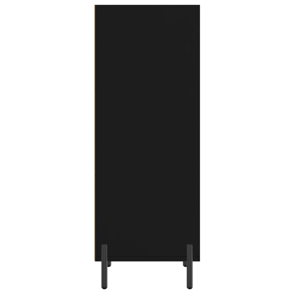 vidaXL Ντουλάπι Μαύρο 34,5x32,5x90 εκ. Επεξεργασμένο Ξύλο