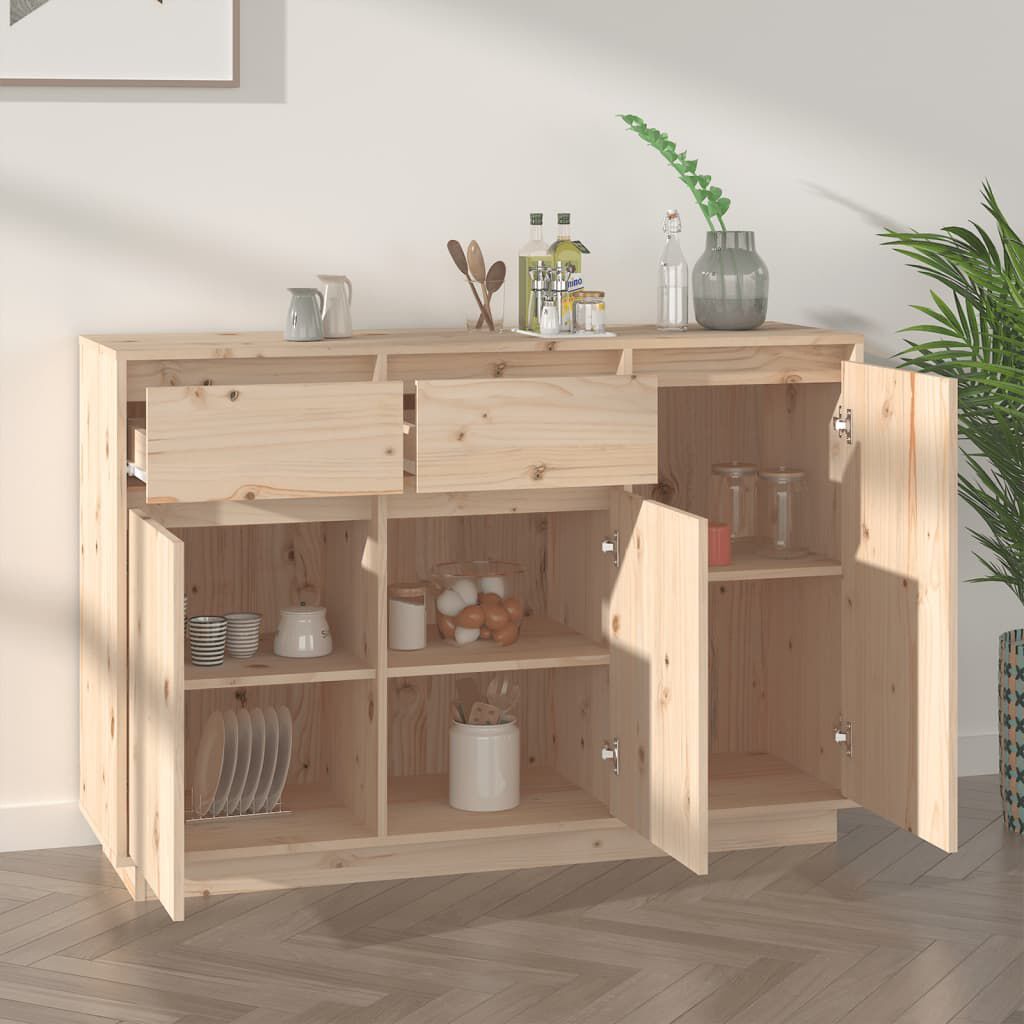 vidaXL Μπουφές 110 x 34 x 75 εκ. από Μασίφ Ξύλο Πεύκου