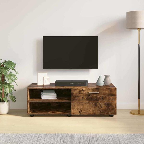 vidaXL Ντουλάπι TV Καπνιστή δρυς 100.5 x 39 x 30 εκ Επεξεργασμένο ξύλο