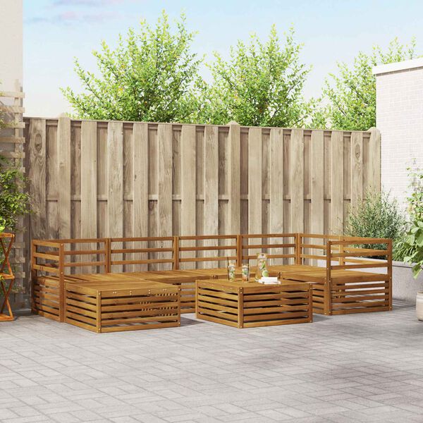 vidaXL &Sigma;&epsilon;&iota;&rho;ά &Kappa;&alpha;&nu;&alpha;&pi;έ &Epsilon;&xi;&omega;&tau;&epsilon;&rho;&iota;&kappa;&omicron;ύ 7 pcs &Phi;&upsilon;&sigma;&iota;&kappa;ό