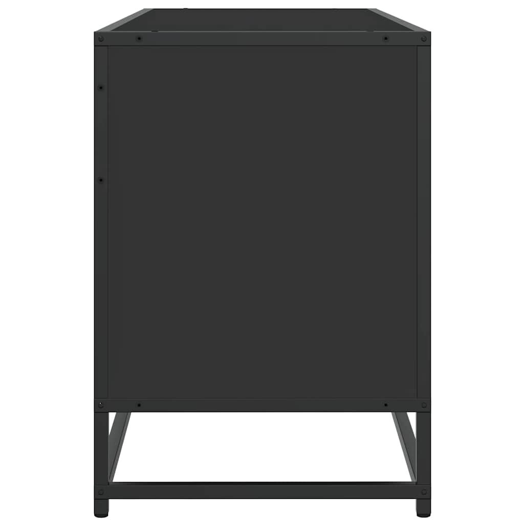 vidaXL Έπιπλο Τηλεόρασης Μαύρο 150x35x41 εκ. Επεξεργ. Ξύλο / Μέταλλο