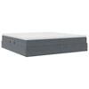 vidaXL Κρεβάτι με αποθηκευτικό χώρο και στρώμα με στρώμα Σκούρο Γκρι