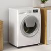 vidaXL Βάση πλυντηρίου ρούχων 2 pcs Μαύρο 72 x 5 x 4.5 εκ. Ατσάλι