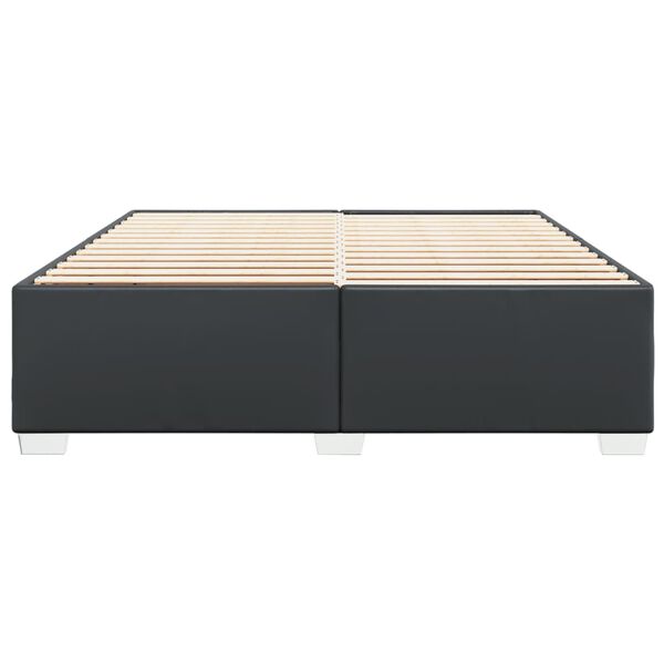 vidaXL Πλαίσιο Κρεβατιού Μαύρο 180x200 εκ. από Συνθετικό Δέρμα