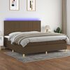 vidaXL &Kappa;&rho;&epsilon;&beta;ά&tau;&iota; Boxspring &mu;&epsilon; &Sigma;&tau;&rho;ώ&mu;&alpha; & LED &Sigma;&kappa;.&Kappa;&alpha;&phi;έ 200x200&epsilon;&kappa;. &Upsilon;&phi;&alpha;&sigma;&mu;ά&tau;&iota;&nu;&omicron;