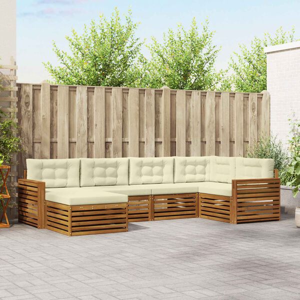 vidaXL &Sigma;&epsilon;&iota;&rho;ά &Kappa;&alpha;&nu;&alpha;&pi;έ &Epsilon;&xi;&omega;&tau;&epsilon;&rho;&iota;&kappa;&omicron;ύ &mu;&epsilon; &mu;&alpha;&xi;&iota;&lambda;ά&rho;&iota; 6 pcs &Phi;&upsilon;&sigma;&iota;&kappa;ό &kappa;&alpha;&iota; &Kappa;&rho;έ&mu;&alpha;