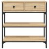vidaXL Τραπέζι Κονσόλα Sonoma Δρυς 72,5x25x75 εκ. Επεξεργασμένο Ξύλο