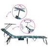 vidaXL Πτυσσόμενη ξαπλώστρα 2 pcs Πράσινο 56 x 190 x 81εκ ύφασμα