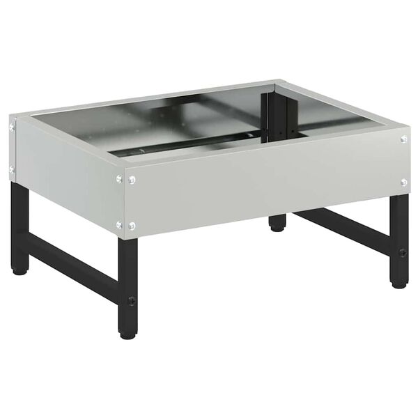 vidaXL Ταΐστρα για Πουλιά Ασημί 80 x 28 x 13.5 cm