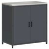 vidaXL Σετ Αποθήκευσης Κουζίνας 2 pcs Ανθρακί 150 x 50 x 92 εκ.