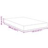 vidaXL Στρώμα Κρεβατιού με στρώμα Γκρι 120 x 200 cm ύφασμα