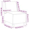 vidaXL Μοναδικός Καναπές χωρίς Χερούλια 2 pcs Μπεζ 55 x 74 x 82 εκ.