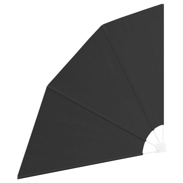 vidaXL Αδιάφανο σκίαστρο μπαλκονιού Ανθρακί 140 x 140 cm ύφασμα