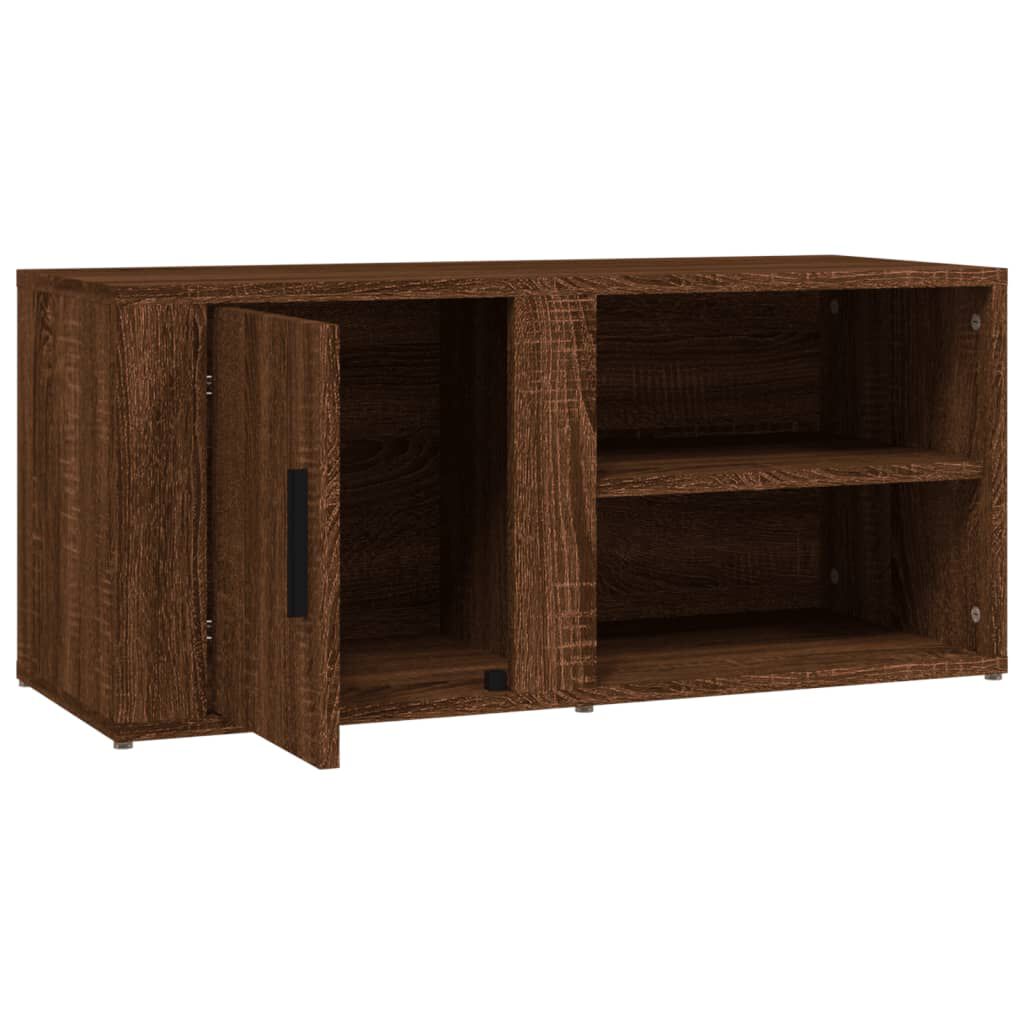 vidaXL Έπιπλο Τηλεόρασης Καφέ Δρυς 80x31,5x36 εκ. Επεξεργασμένο Ξύλο