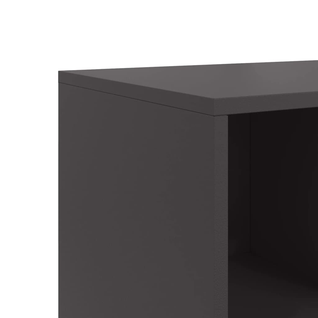 vidaXL Ντουλάπι Μαύρο 100,5x39x72 εκ. από Χάλυβα