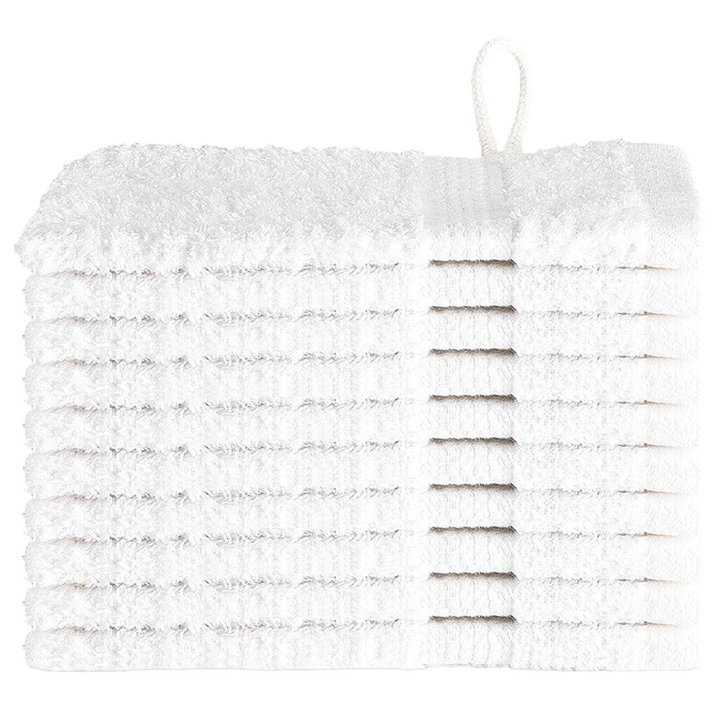 vidaXL Πετσέτες 10 pcs Λευκό 15 x 21 cm Βαμβάκι