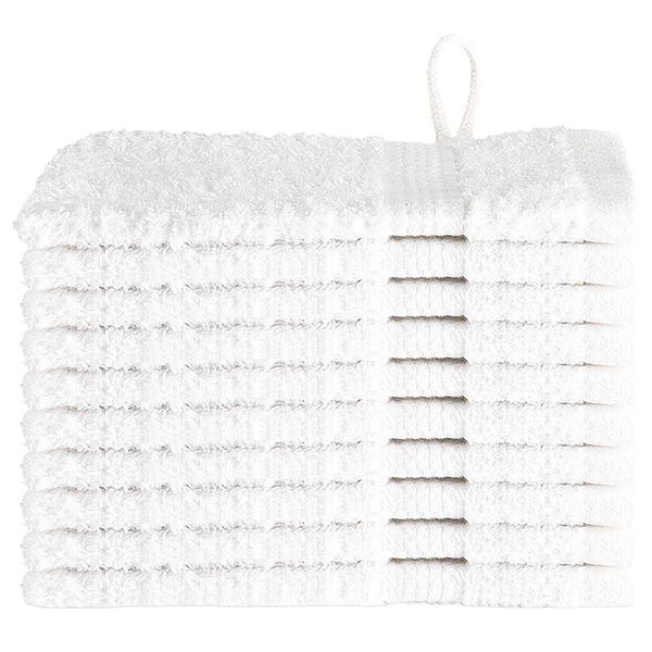 vidaXL Πετσέτες 10 pcs Λευκό 15 x 21 cm Βαμβάκι