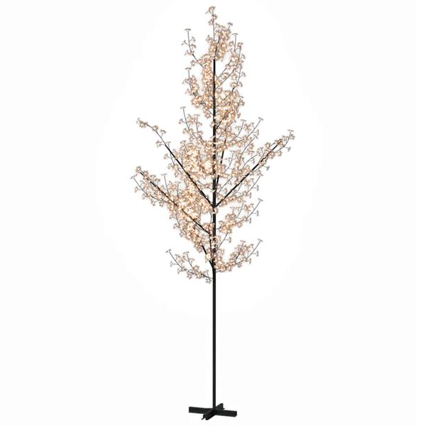 vidaXL Δέντρο Κερασιά με 672 LED Θερμό Λευκό 400 εκ.