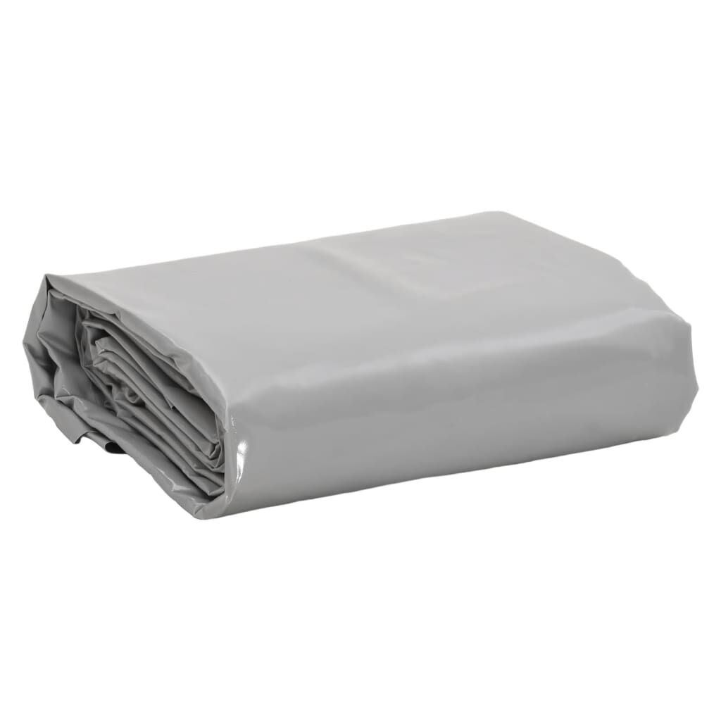 vidaXL Μουσαμάς Γκρι 650 γρ./μ.² 4x4 μ.