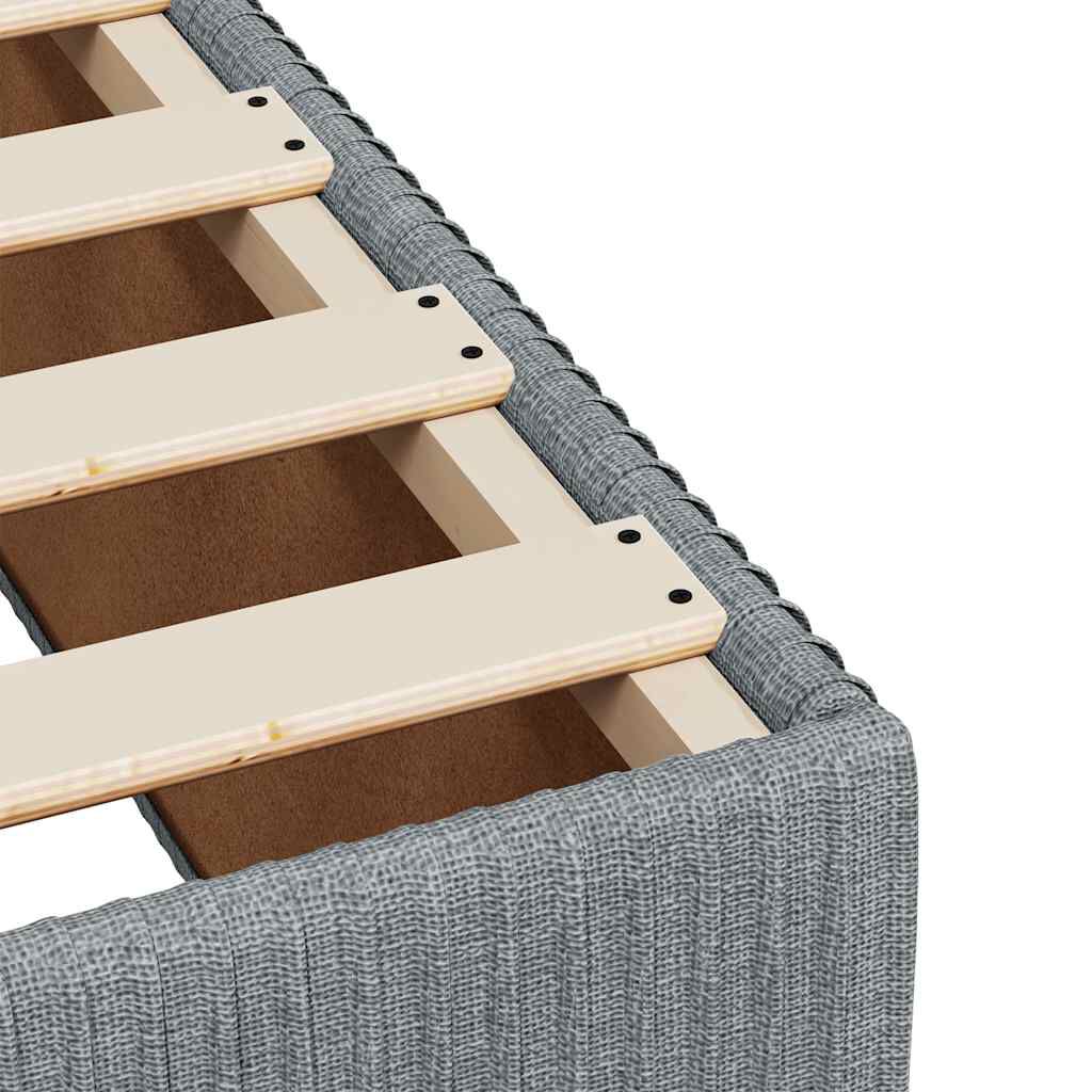 vidaXL Κρεβάτι Boxspring με Στρώμα Αν. Πράσινο 160x200εκ Υφασμάτινο